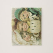 Vintage kerstzussen, Victoriaans kinderen Legpuzzel (Verticaal)