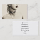 Vintage Ketting Visitekaartje (Voorkant / Achterkant)