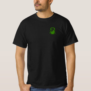 Vintage Kettlebell Lauwerkrans Gym Olijfgroen T-shirt