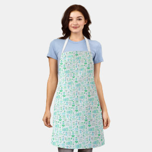 Vintage Keuken Mint en Teal Schort