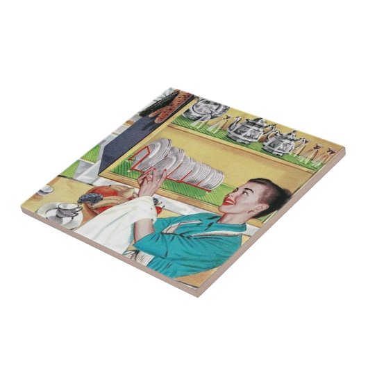 vintage keuken tegeltje (Zijkant)