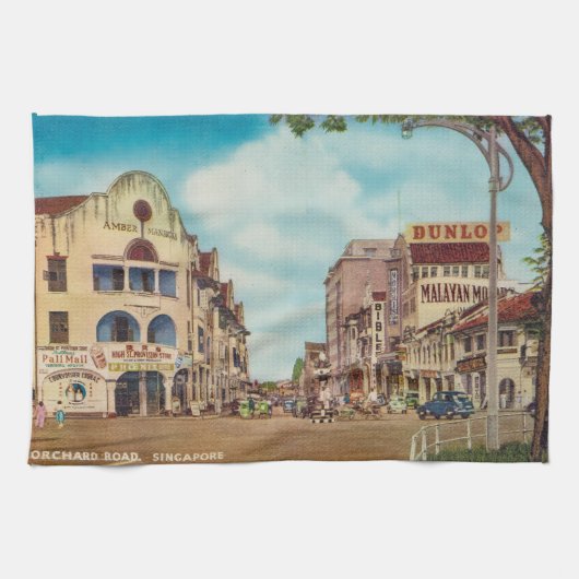 Vintage keukenhanddoek uit Singapore (Horizontaal)