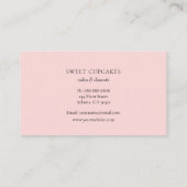 Vintage Keukenmixer roze bakkerij Visitekaartje (Achterkant)