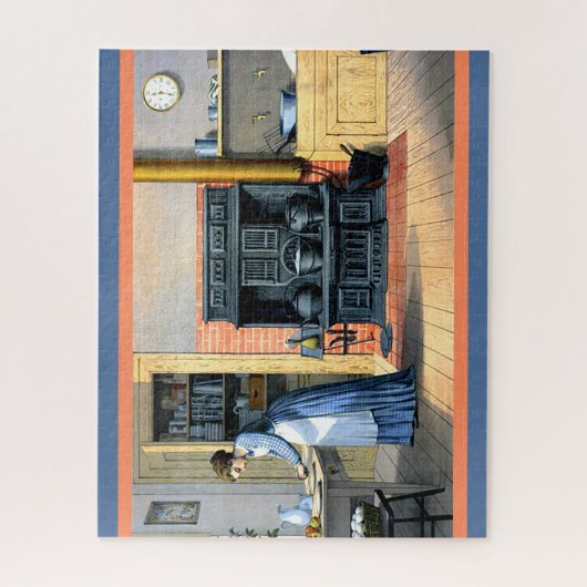 Vintage keukenscène Afbeelding Legpuzzel (Verticaal)