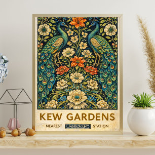 Vintage Kew Gardens Pauw Poster