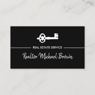 Vintage Key Real Estate qr-code Visitekaartje