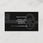 Vintage Key Real Estate Visitekaartje (Achterkant)