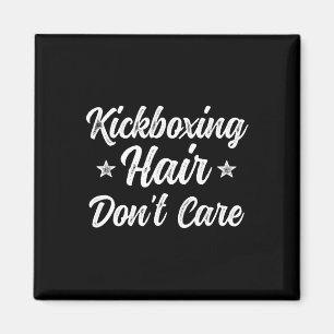 Vintage Kickboksen Haar Maakt Niet Uit Grappige Ma Magneet