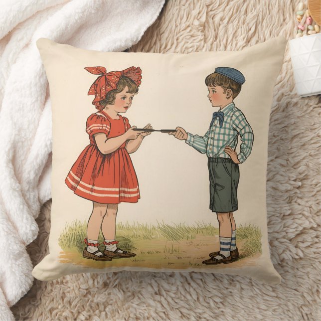 Vintage Kids  Kussen (Deken)