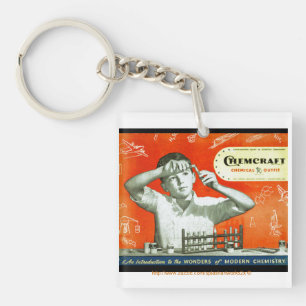 "Vintage Kids Professional Chemie Set " Sleutelhanger