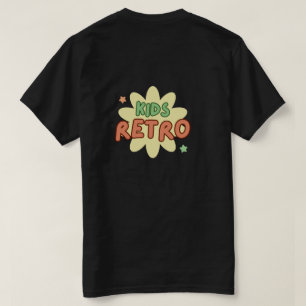 Vintage Kids Retro T-shirt   Leuke bloem grafische