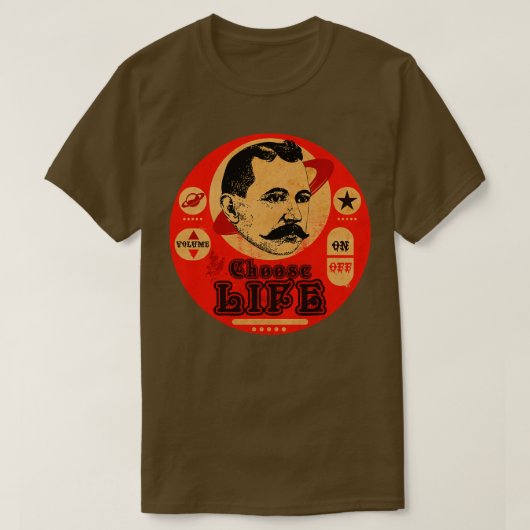 Vintage Kies het levensteken T-shirt (Design voorkant)