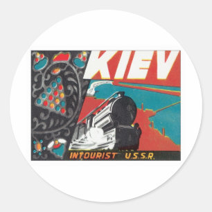Vintage Kiev Oekraïne Ronde Sticker