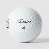 vintage kikker grappig golfballen (Logo)