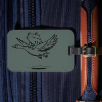Vintage Kikker Ridder Gans Natuur Whimsical Dier
