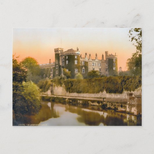 Vintage Kilkenny Castle Ierland Briefkaart (Voorkant)