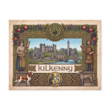Vintage Kilkenny Ierland Erfgoed Keltische Ansicht