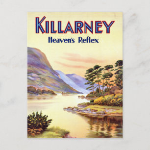 Vintage Killarney Ireland Heaven's Reflex Travel Briefkaart