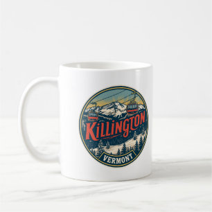 Vintage KILLINGTON Vermont skigebied bergen Koffiemok