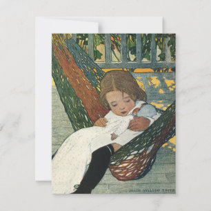 Vintage kind met een pop door Jessie Willcox Smith