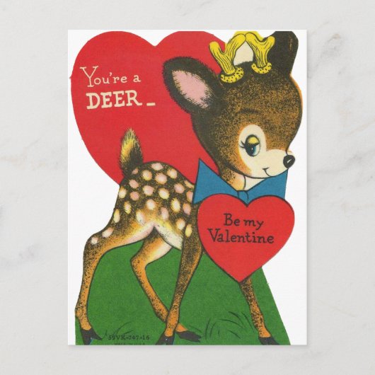 vintage kinder valentijnbriefkaarten feestdagenkaart (Voorkant)