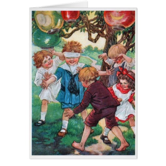 Vintage - Kinderen bij het spelen, (Voorkant)