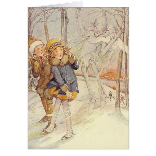 Vintage - Kinderen en Jack Frost, (Voorkant)