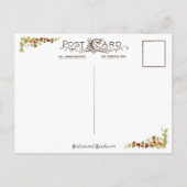 Vintage kinderen en Thanksgiving groet Feestdagenkaart (Achterkant)