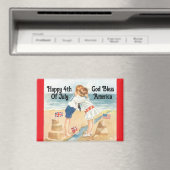 Vintage kinderen knuffelmagneet magneet (Insitu (Vaatwasser))