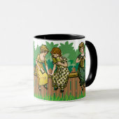 Vintage kinderen lezen boeken mok (Voorkant rechts)