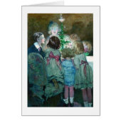 Vintage - Kinderen rond een kerstboom, (Voorkant)