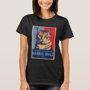 Vintage kinderloze katten dames voor Kamala Harris T-shirt