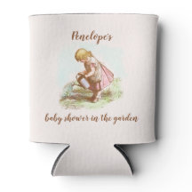 Vintage kindertekening Baby shower van tuinpartij