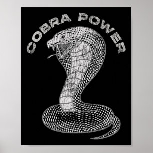 Vintage King Cobra Power Snake Muscle C in slechte Poster