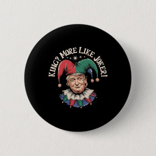 Vintage King Eerder Als Joker Grappig Anti Trump  Ronde Button 5,7 Cm