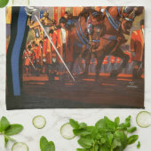 Vintage King's Britse Koninklijke Garde Groot-Brit Theedoek (Gevouwen)