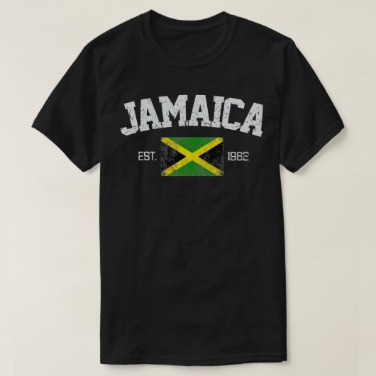 Vintage Kingston Jamaica Est T-shirt (Design voorkant)