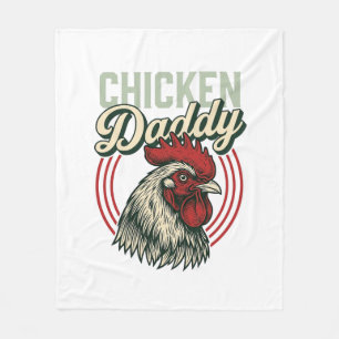 Vintage Kip Daddy Haan Shirt Ontwerp_1 Fleece Deken
