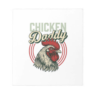 Vintage Kip Daddy Haan Shirt Ontwerp_1 Notitieblok