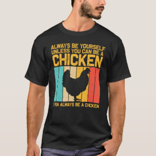 Vintage Kip Voor Mannen Vrouwen Kippenfokkerij T-shirt
