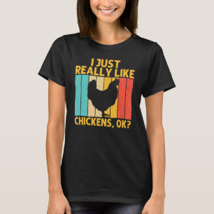 Vintage Kip Voor Mannen Vrouwen Kippenfokkerij T-shirt