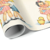 Vintage Kissus Cadeaupapier (Rol Hoek)