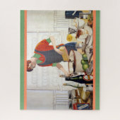 Vintage Kitchen Baking Scene Picture Legpuzzel (Verticaal)