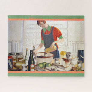 Vintage Kitchen Baking Scene Picture Legpuzzel