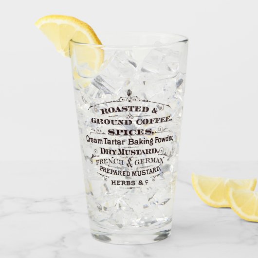 Vintage Kitchen Glas (Voorkant ijs)