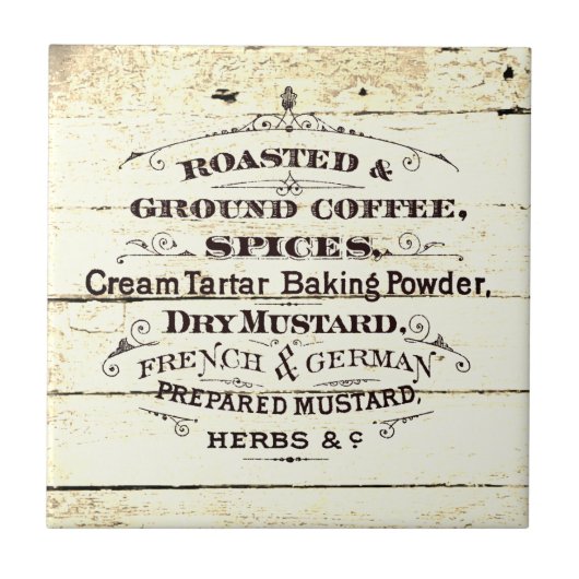 Vintage Kitchen Tegeltje (Voorkant)