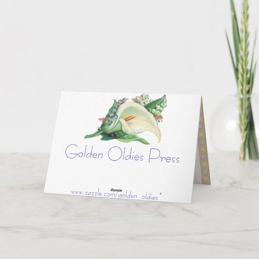 Vintage Kitten Birthday Card Kaart (Achterkant)