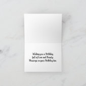 Vintage Kitten Birthday Wenskaart Kaart (Binnen)