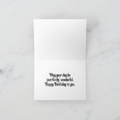 Vintage Kitten Birthday Wenskaart Kaart (Binnen)