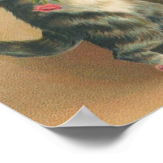 Vintage Kitten Poster (Hoek)